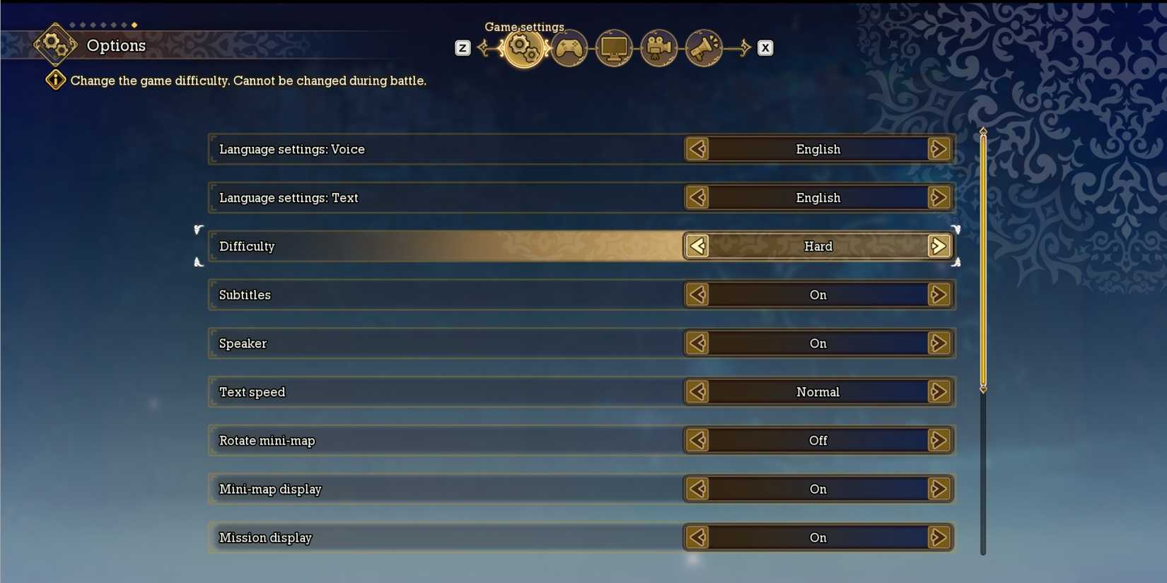 difficulty settings in visions of mana