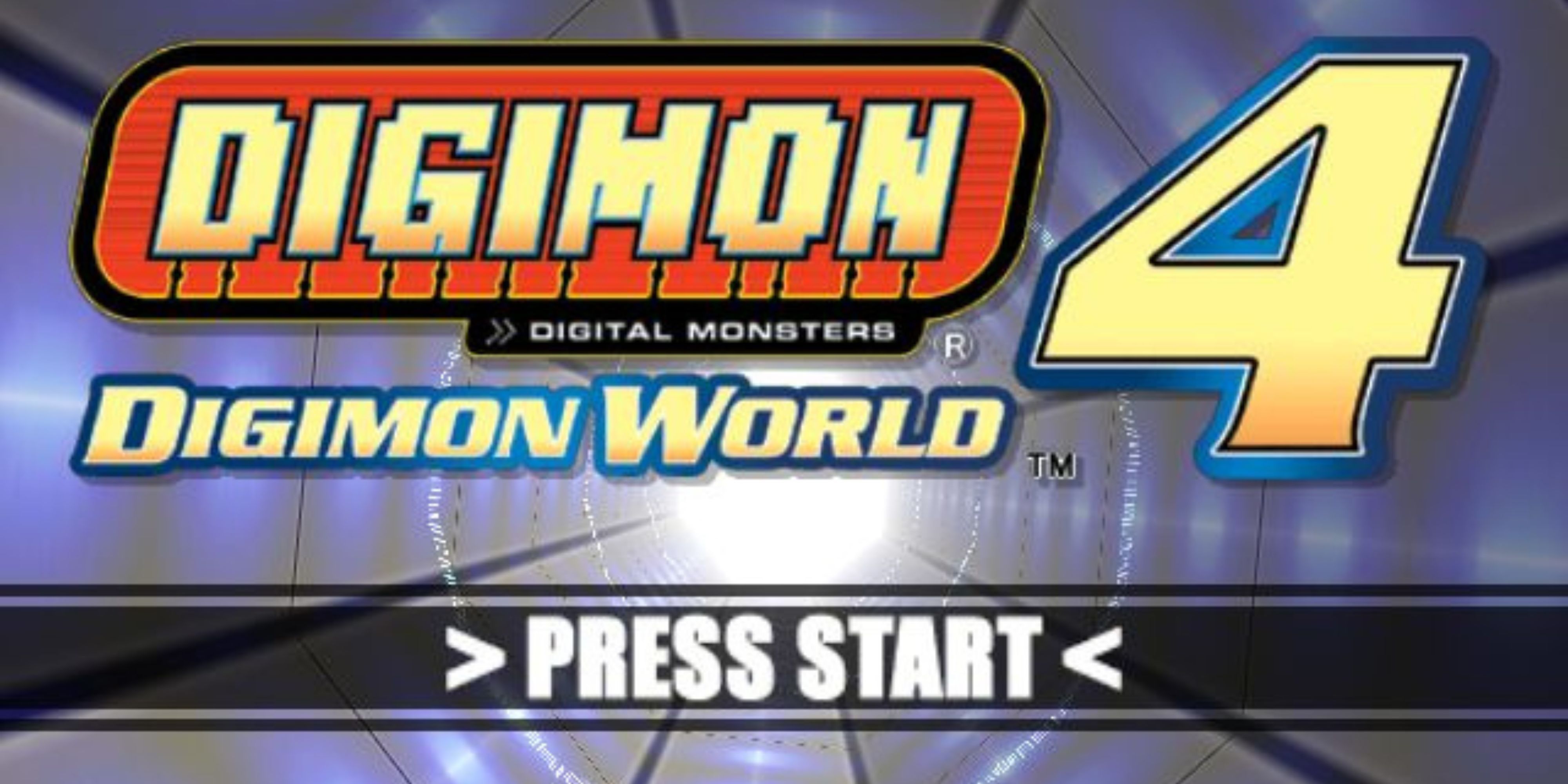 Digimon World 4 main menu