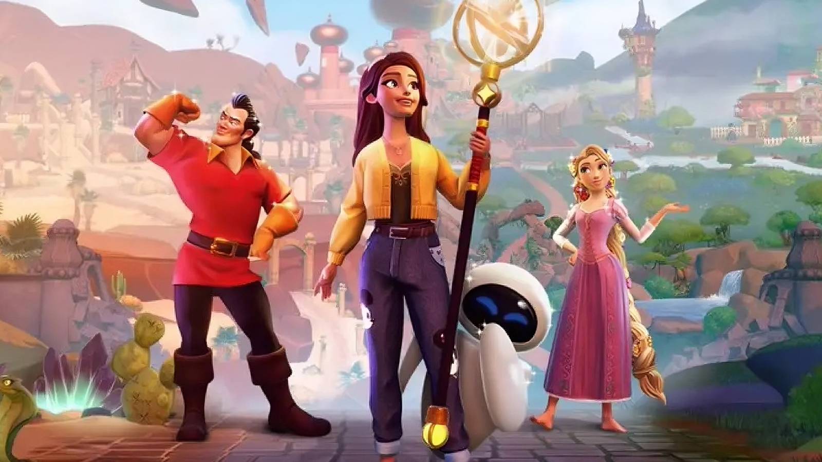 Disney Dreamlight Valley Gaston Eve Rapunzel