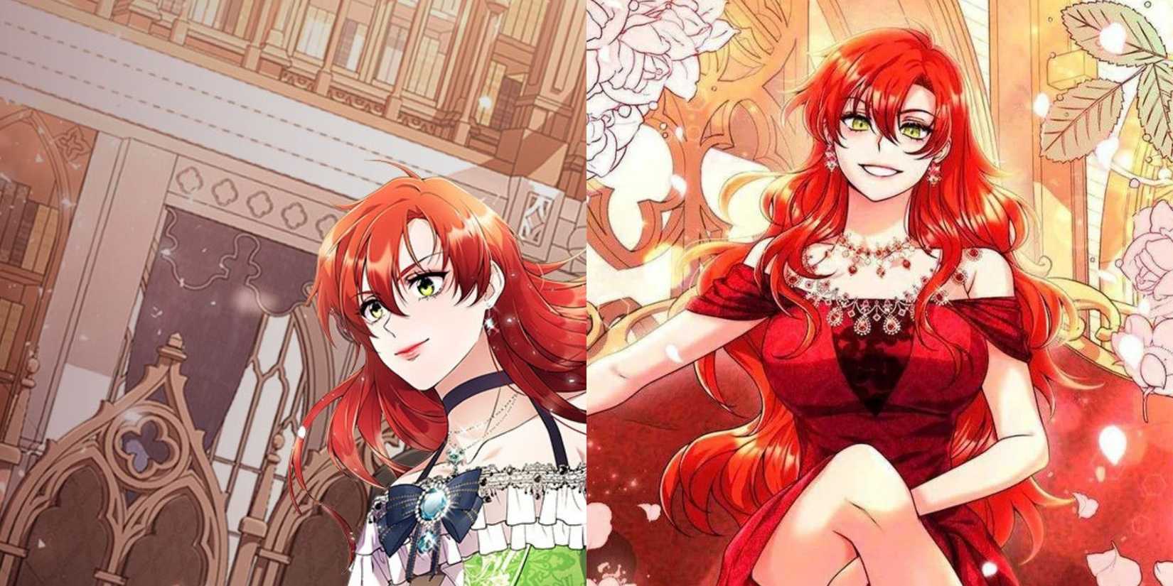 red dress manhwa Princess dress anime