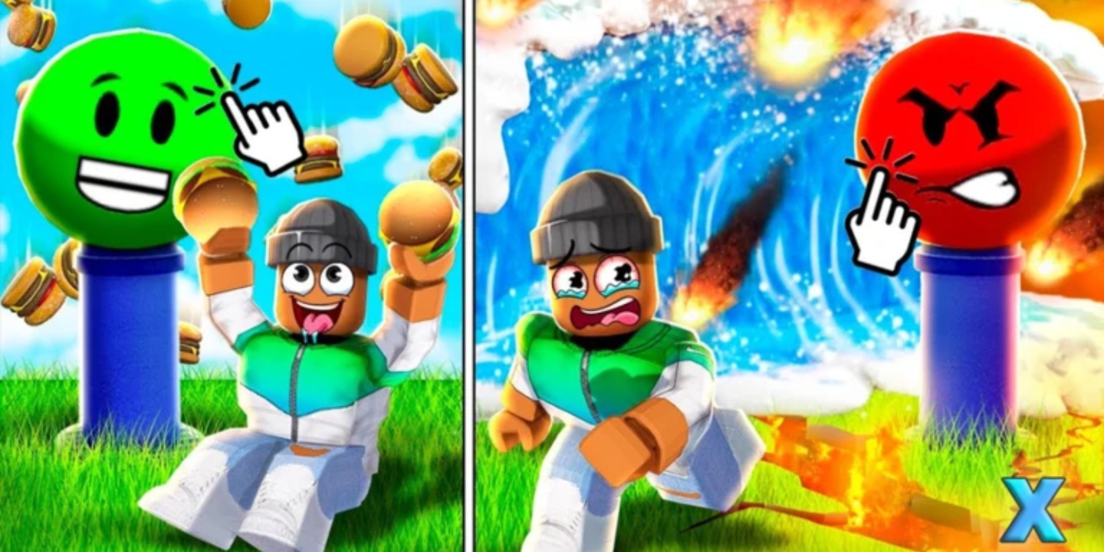 Don't Press The Button X characters