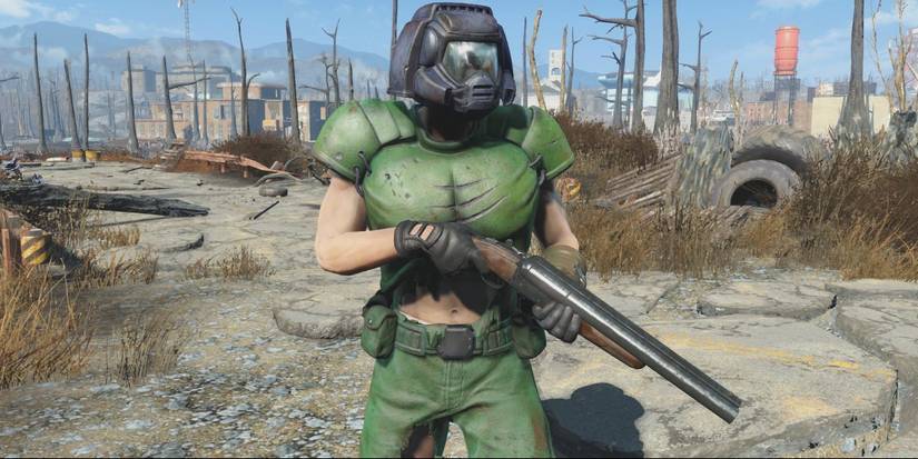 Doom Classic Marine Armor, a Creation Club mod for Fallout 4