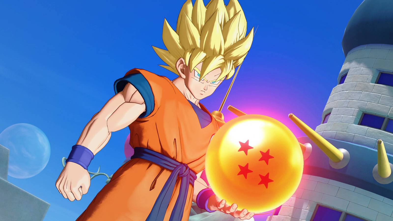 Dragon Ball Project Multi Super Saiyan Goku holding DB