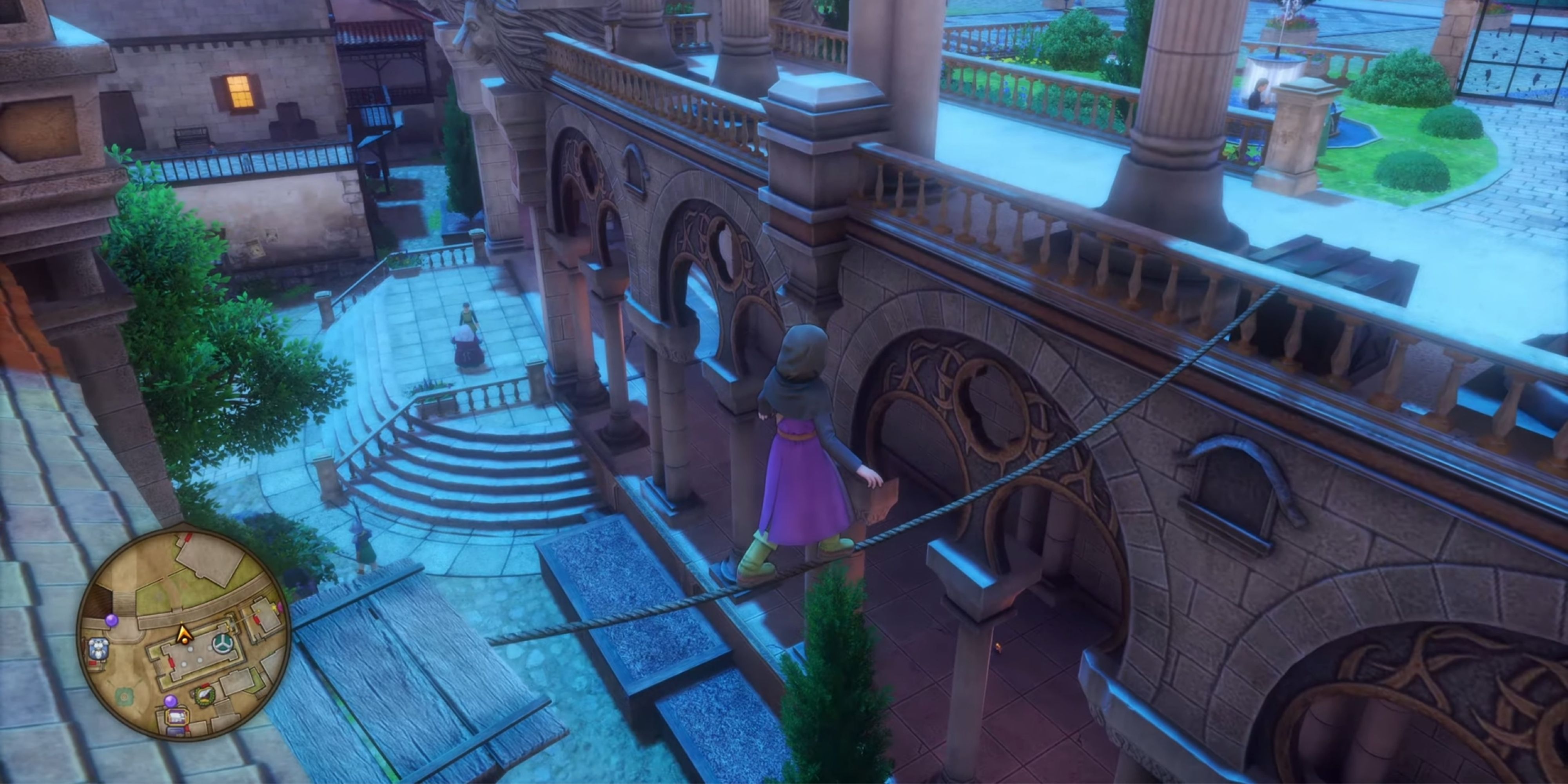 Dragon Quest 11 Sneaking Through City