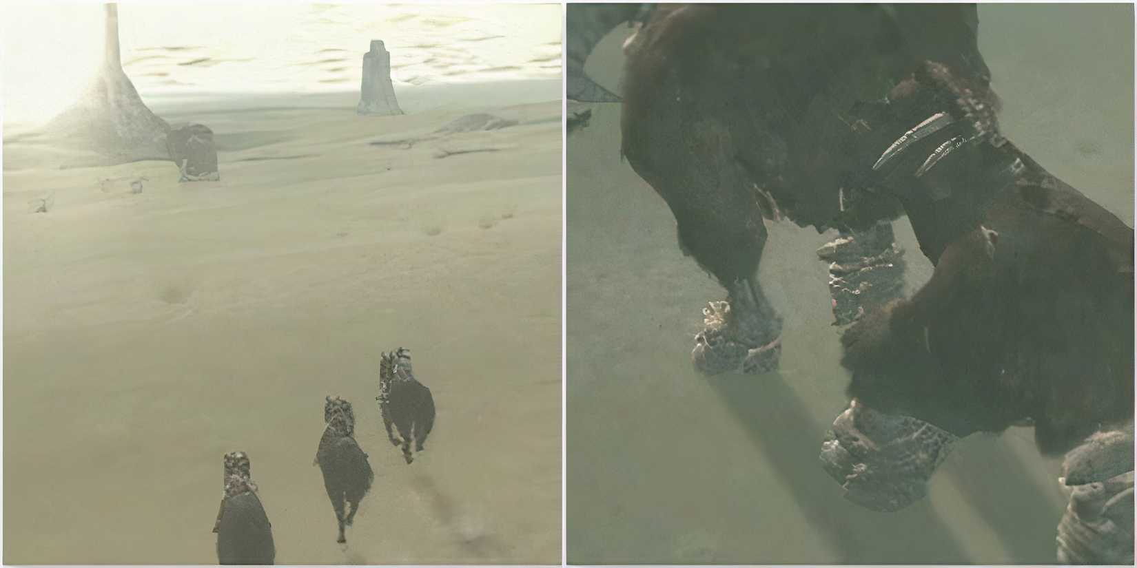 Early screenshots chasing a monster in Nico