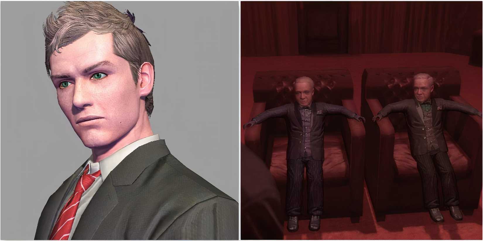 Early screenshots of characters in Rainy Woods