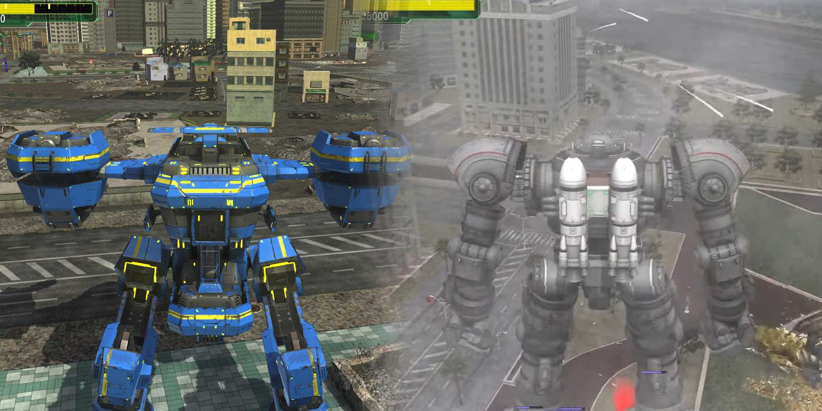 Earth Defense Force 6 - Air Raider Comparison of Giant Mechs