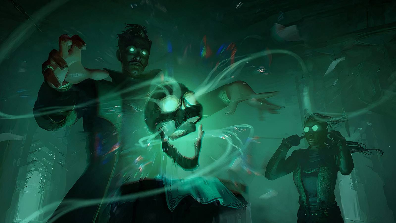 Emmrich and his skeleton in Dragon Age The Veilguard