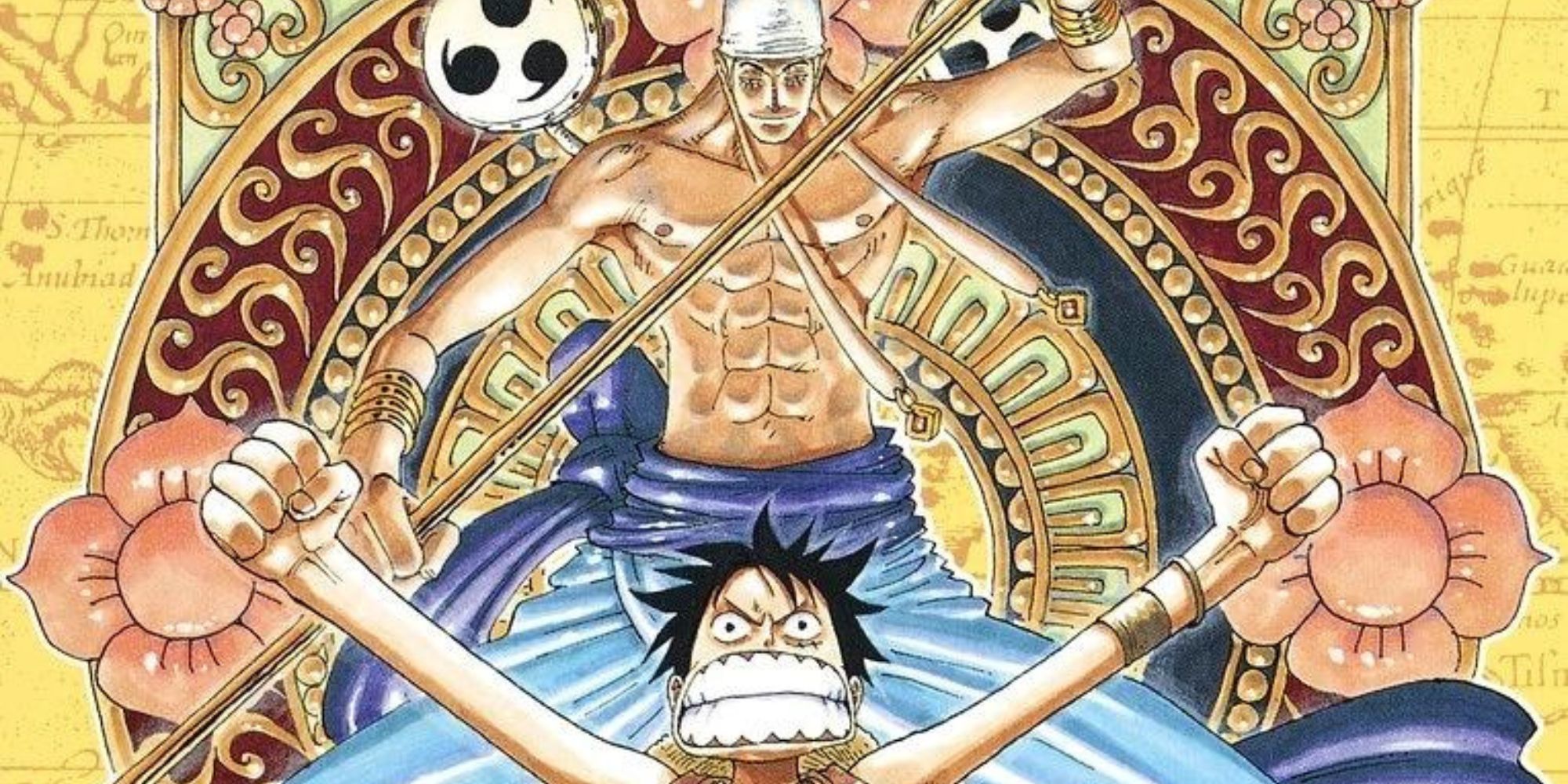 Enel fights against Luffy in the cover of Volume 30.