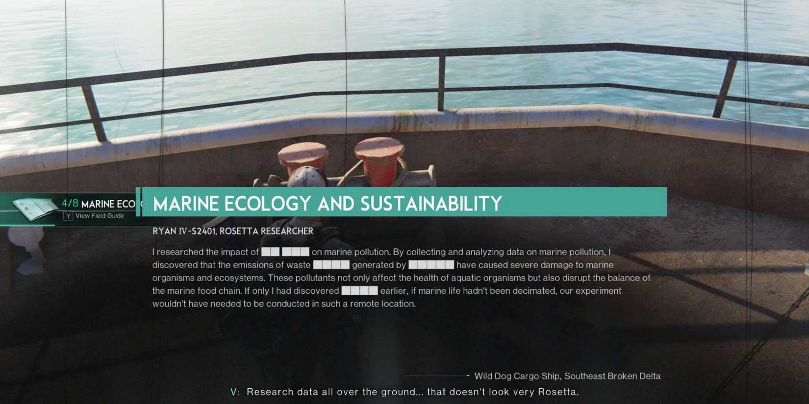 Environmental Security Records Document in Once Human