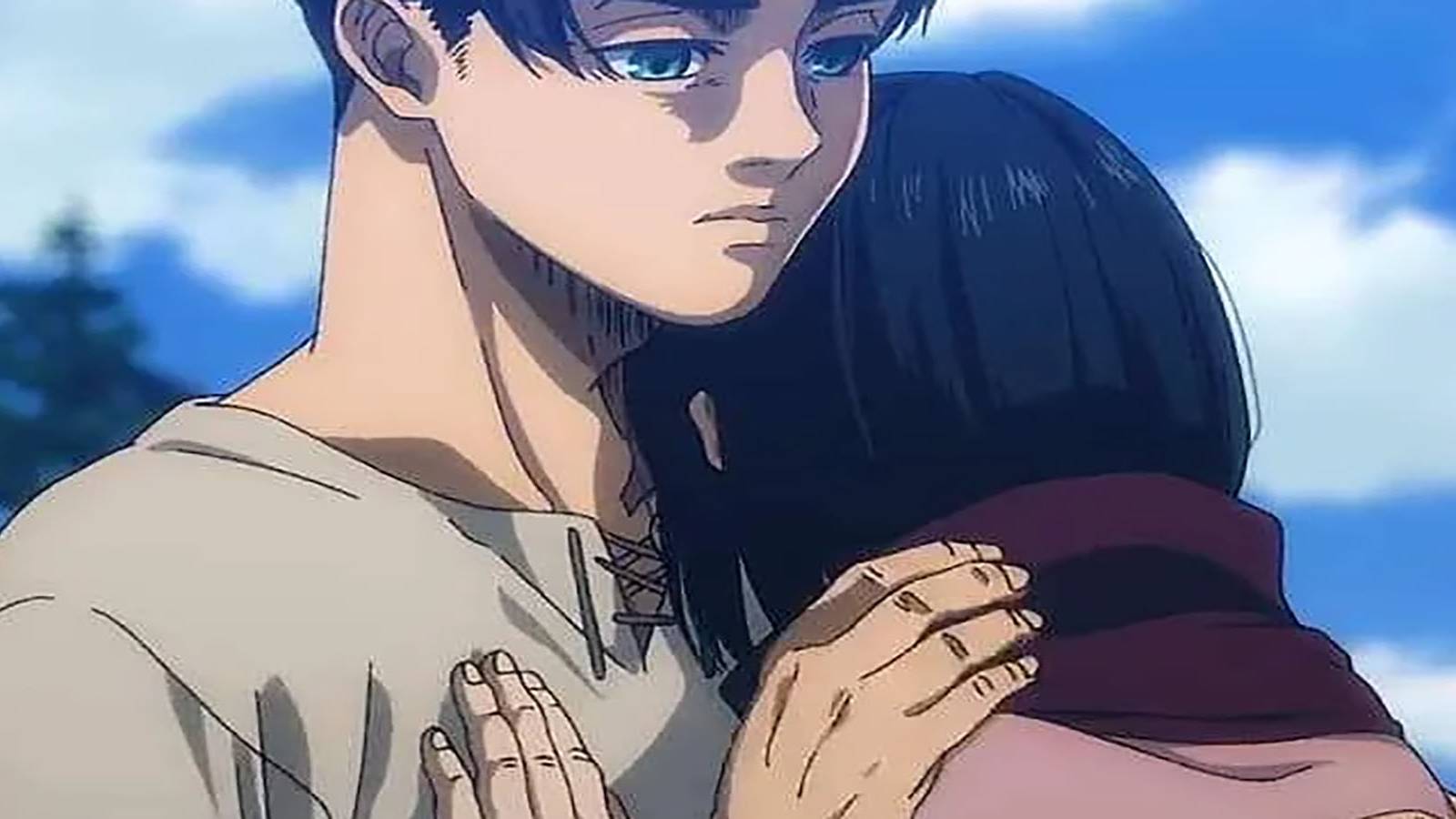 eren hugging mikasa-1