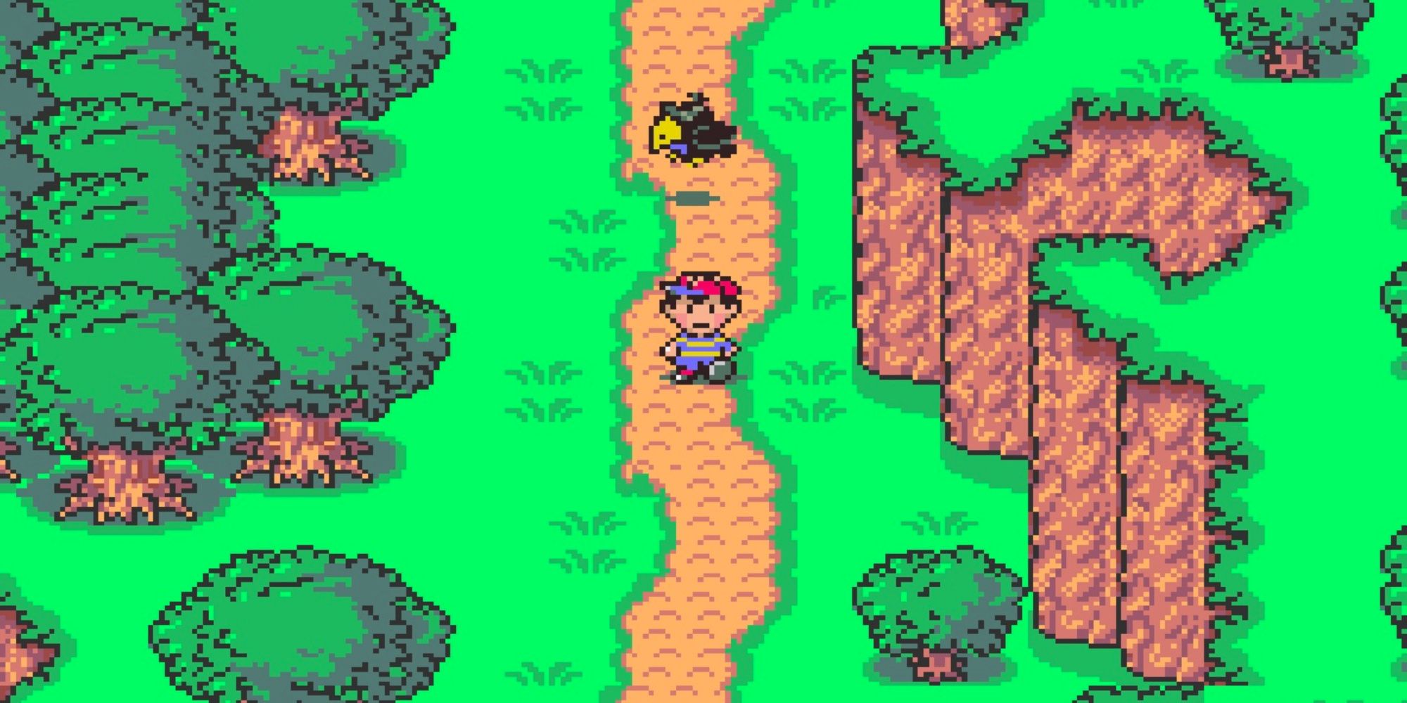 Exploring the world in EarthBound