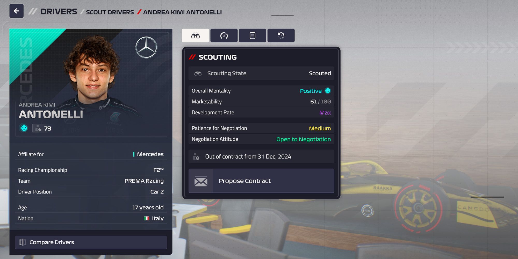 Лучшие молодые гонщики подпишутся в F1 Manager 24