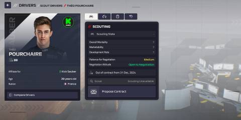 F1 Manager 24 Best Young Drivers Theo Pourchaire