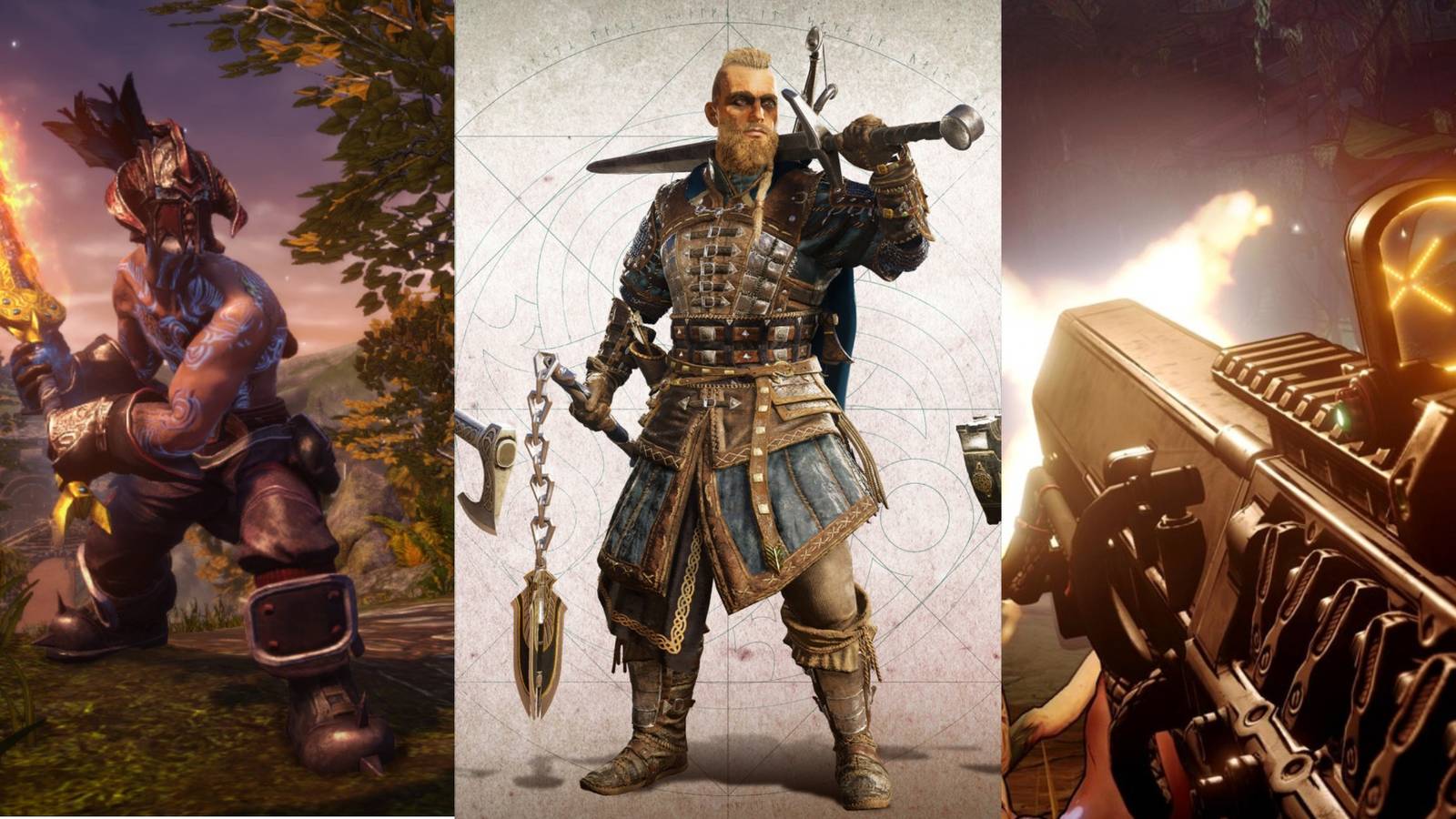 Fable, Assassin's Creed Valhalla Eivor, Borderlands 3