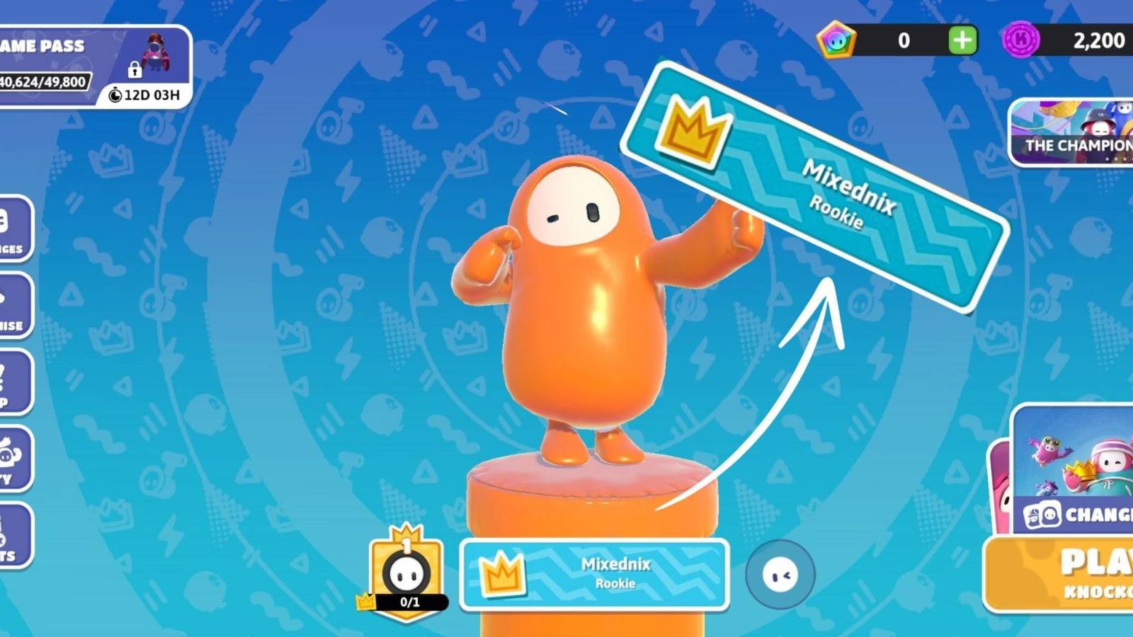 fall guys change username console pc mobile