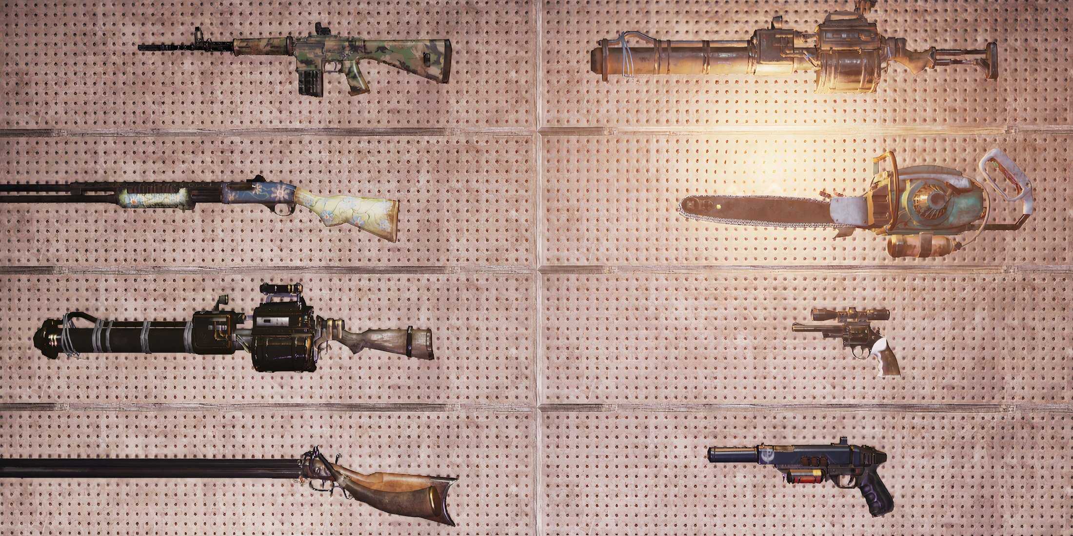 Fallout 76 Display Racks How Fallout 76’s Tesla Cannon Compares to Other Heavy Weapons