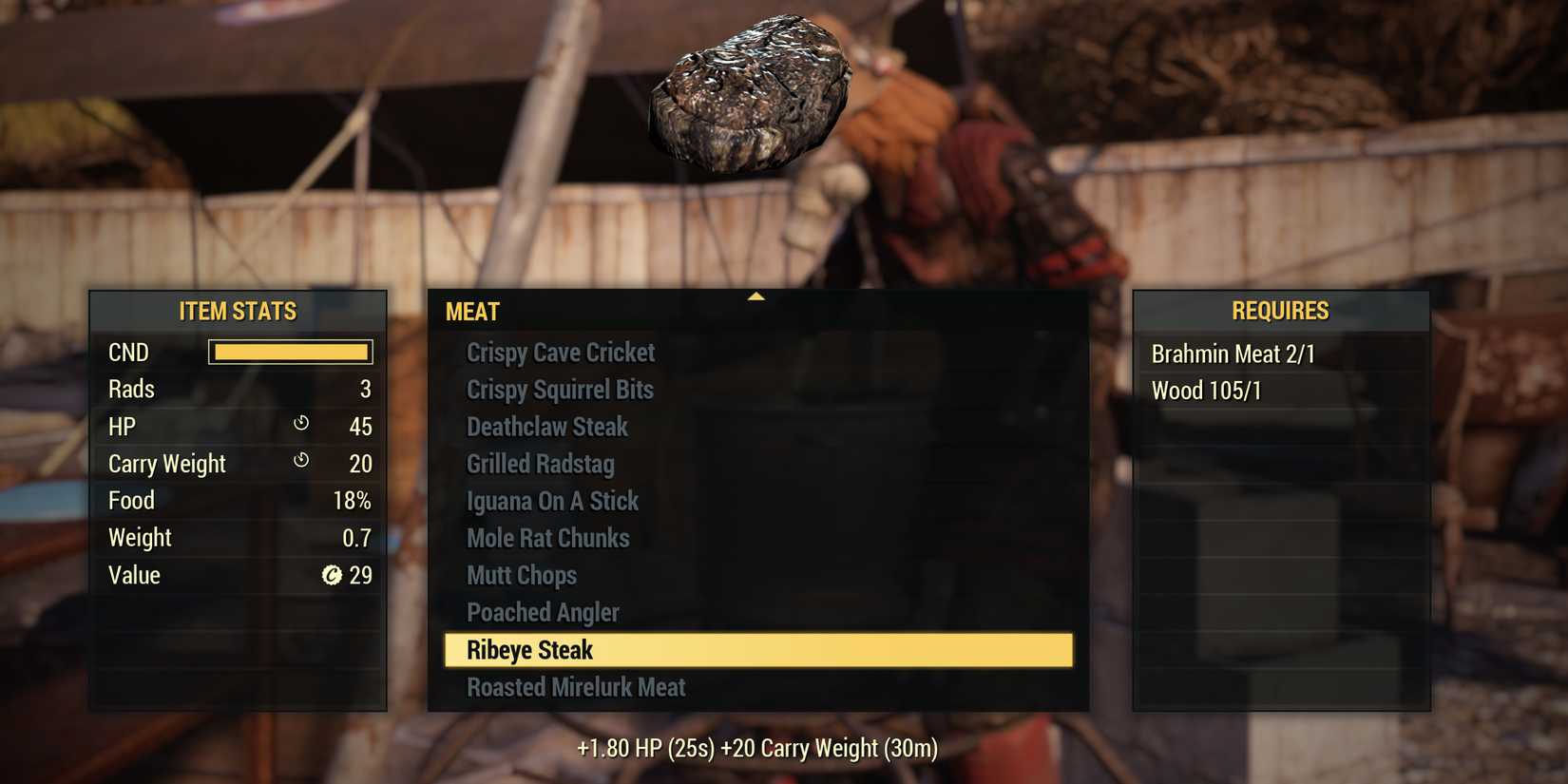 Ribeye Steak in Fallout 76