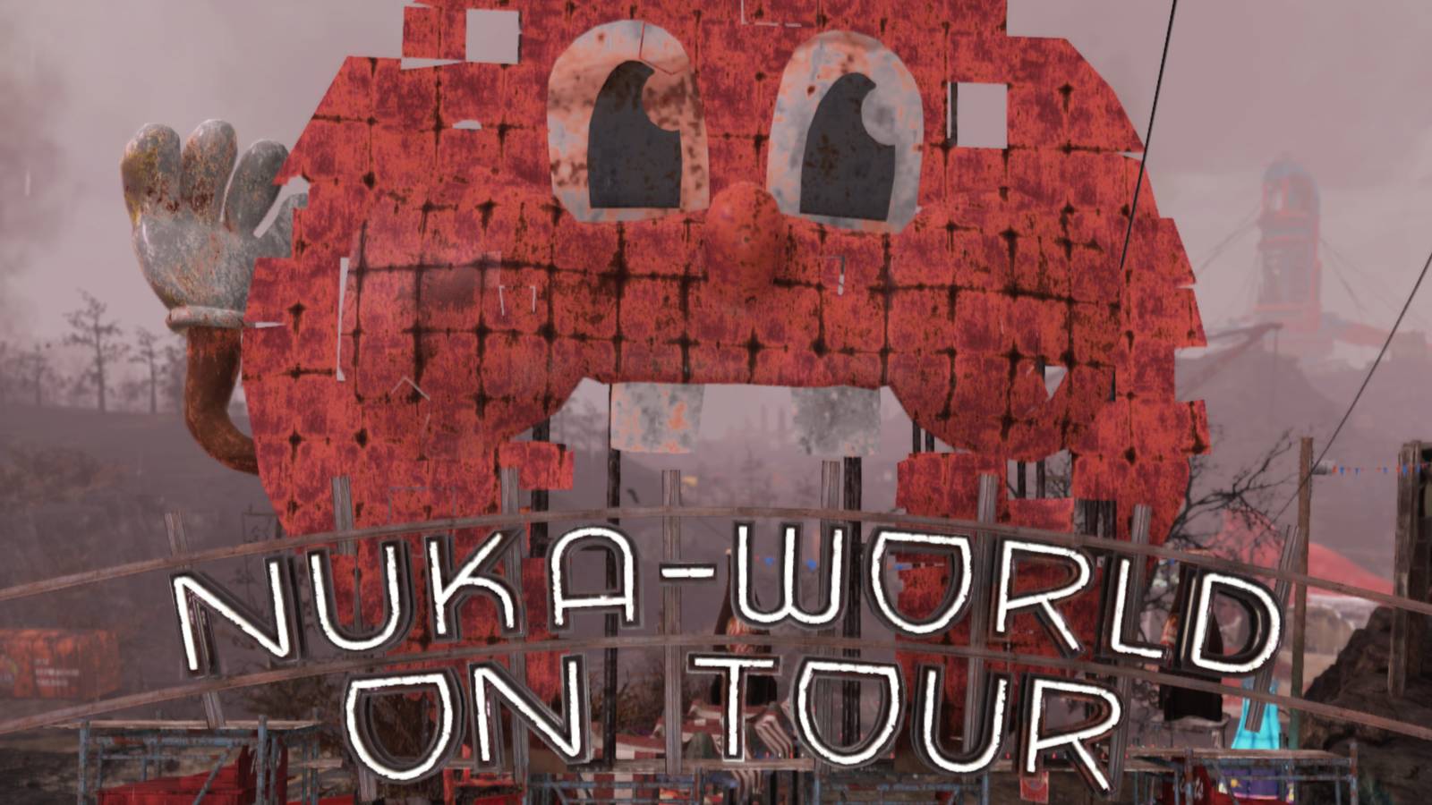 The Nuka World on Tour logo in Fallut 76