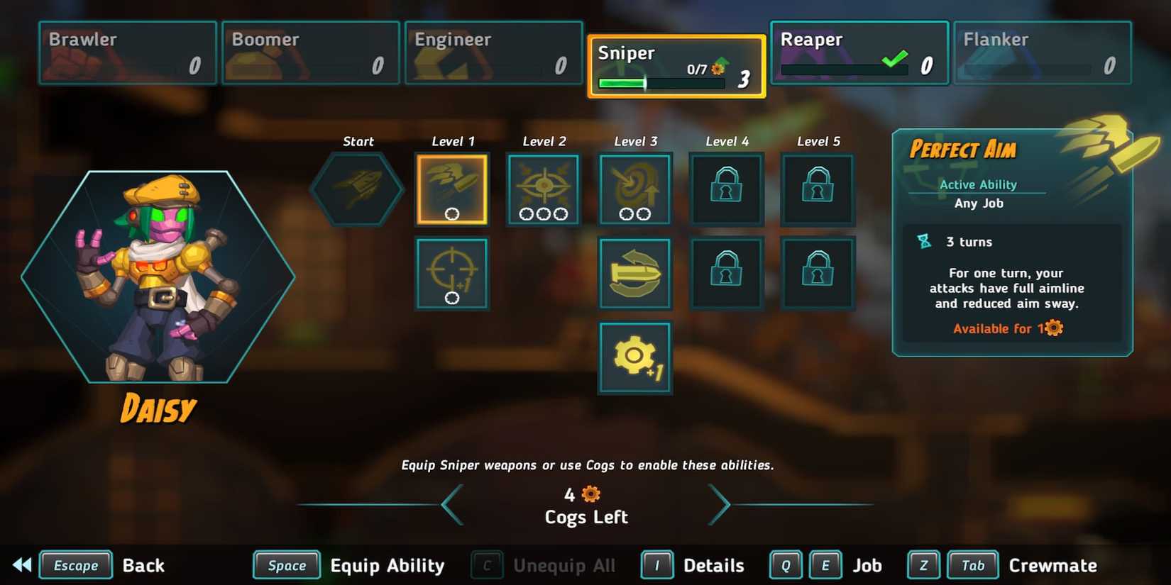 Daisy's Sniper Job Skill Tree 