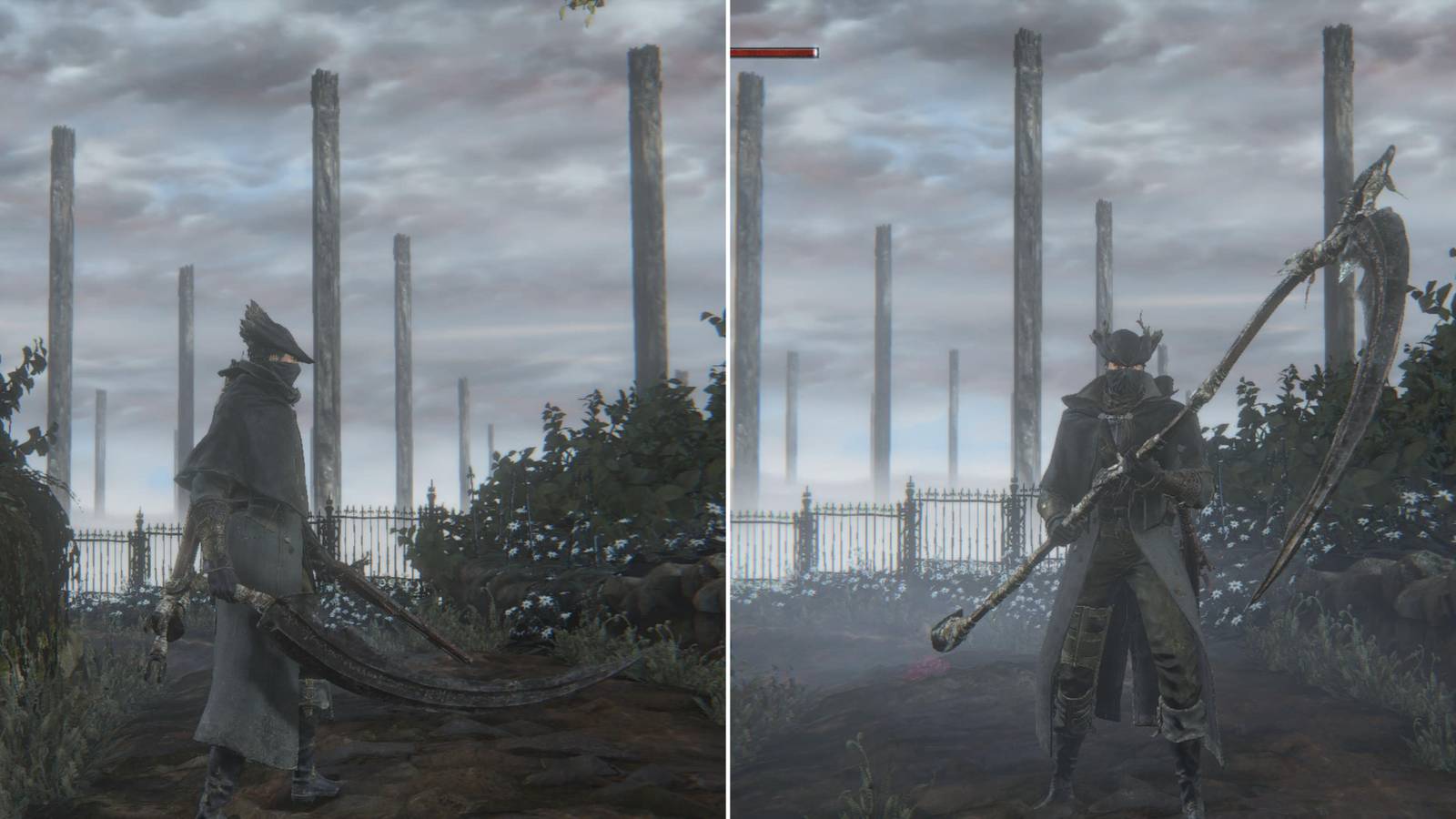 The Player Holding The Burial Blade In Both Forms 