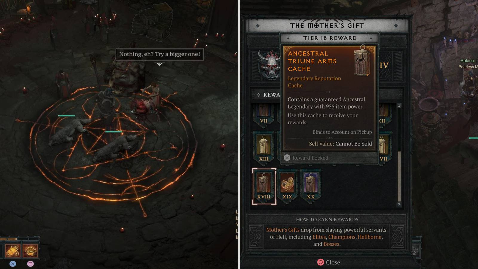 The Player Unlocking The Mother's Gifts & The Seasonal Rewards