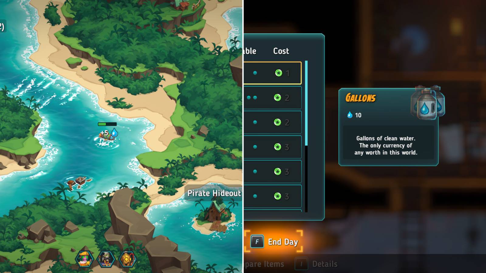 A Ship Collecting Gallons & Gallons In The Reputation Menu 