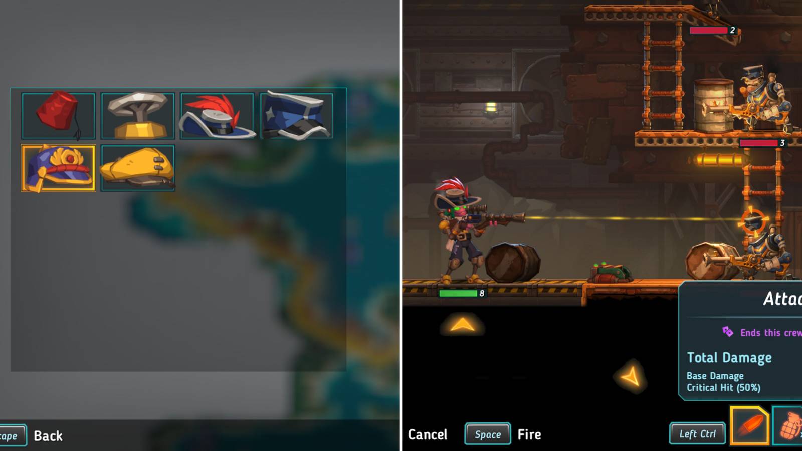 The Player's Hat Inventory & A Headshot Being Lined Up