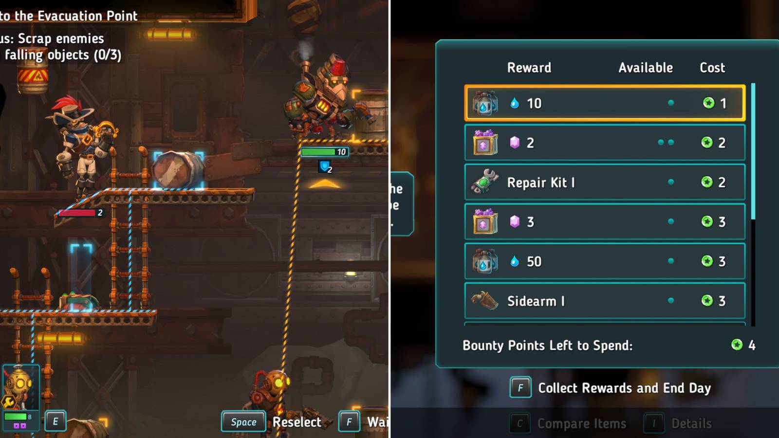 Crewmates In A Mission & The Reputation Menu 