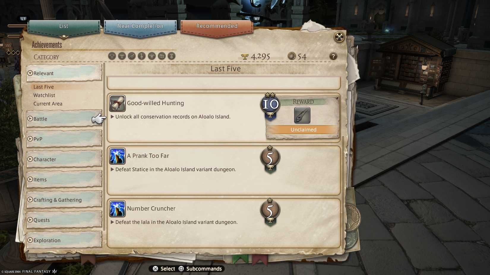 ff14 spectral statice achievement