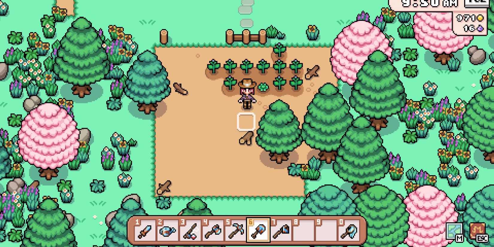 fields of mistria farming with the shovel