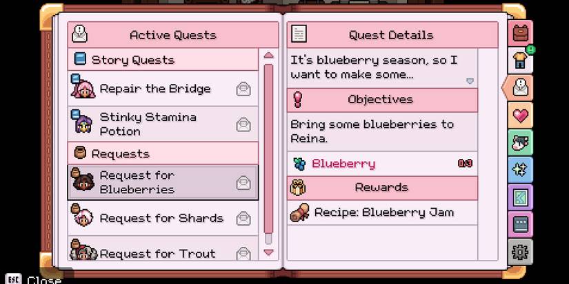 fields of mistria request for blueberries description