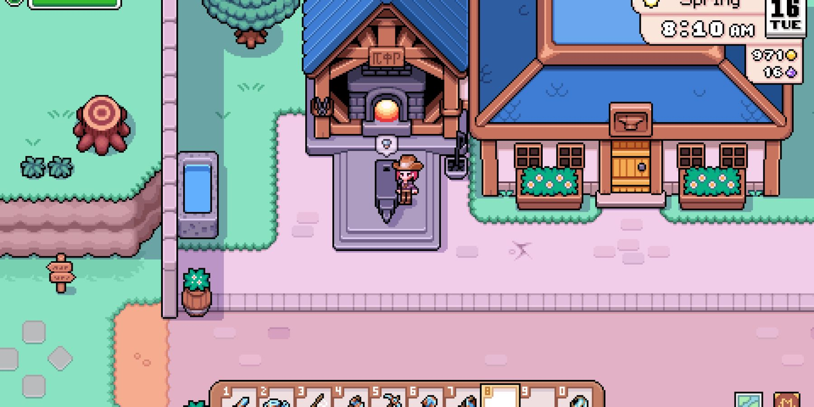 fields of mistria smithing station and blacksmith