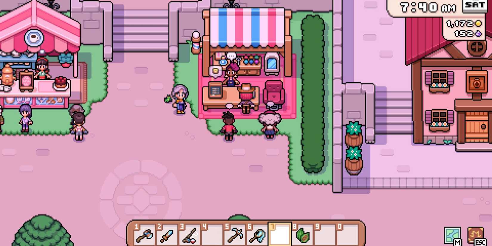 fields of mistria vera npc location at the saturday market