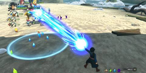 Fighting a battle in Ni no Kuni 2 Revenant Kingdom