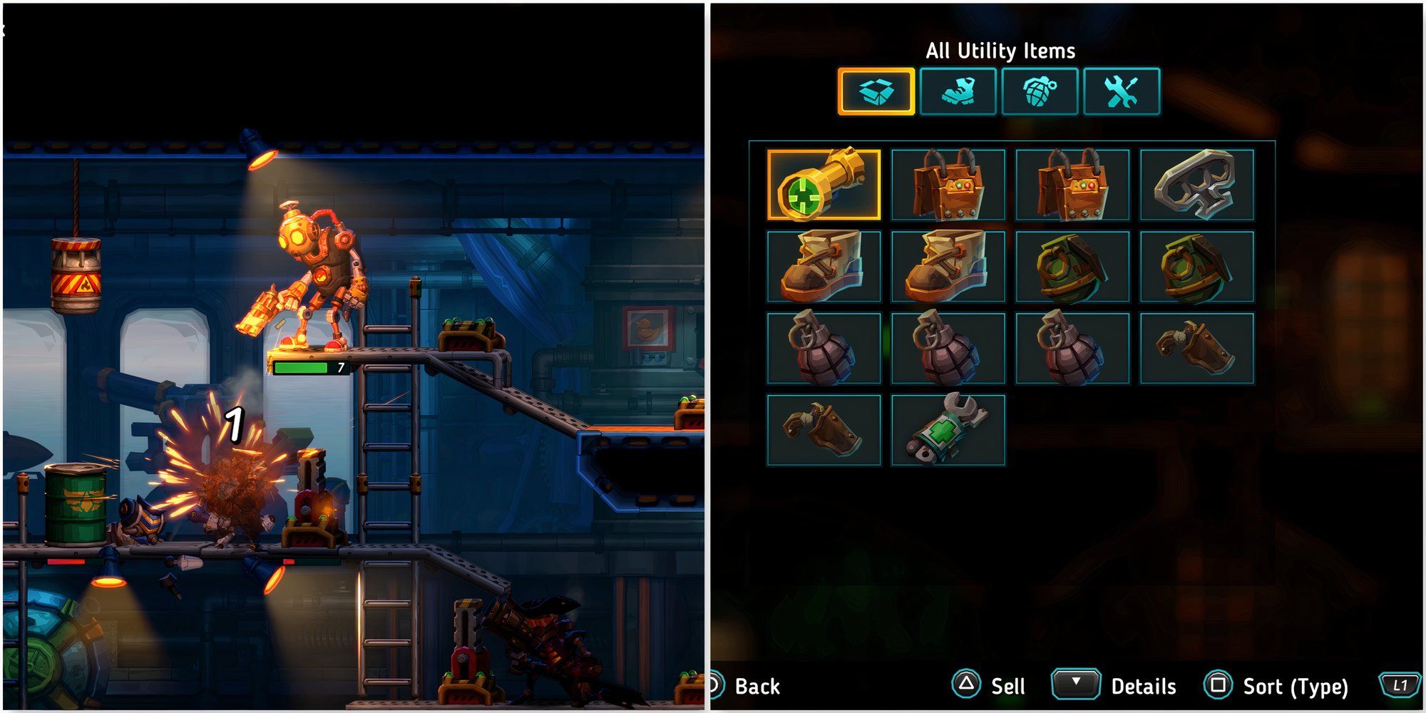 The Best Early Game Utility Items To Equip In SteamWorld Heist 2