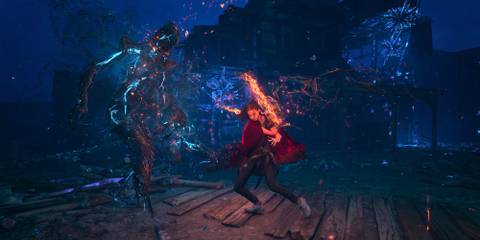 Fighting enemies with magic powers in Forspoken