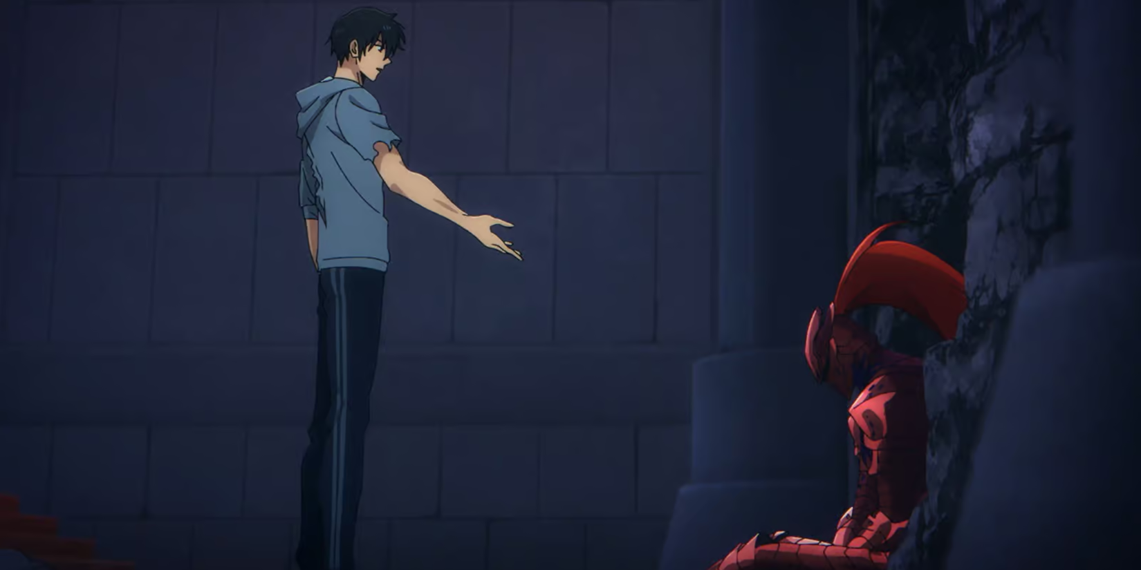 Sung Jin Woo and Igris in Solo Leveling