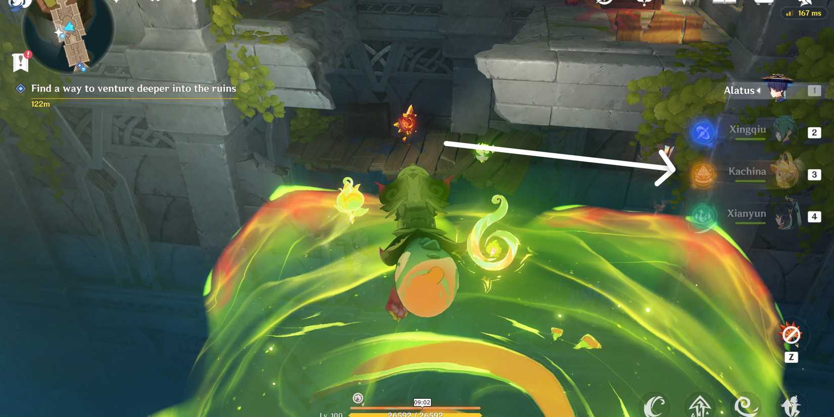 Find A Way To Venture Deeper Into The Ruins - Lamp #3 in genshin impact