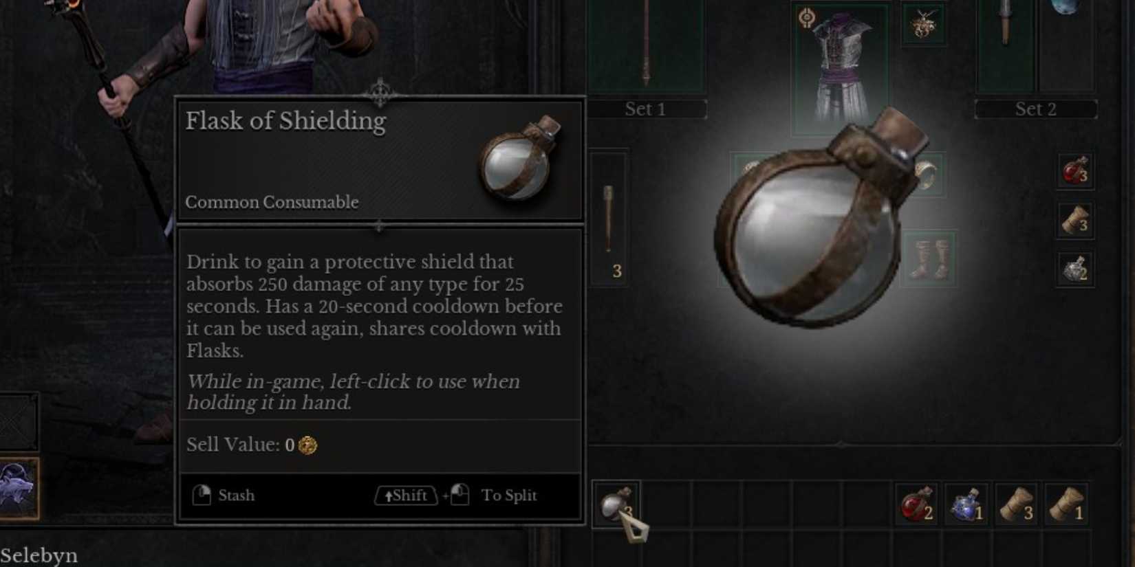 Flask of Shielding in Dungeonborne