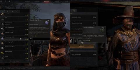 Flasks Alchemist Merchant Comparisson Dungeonborne