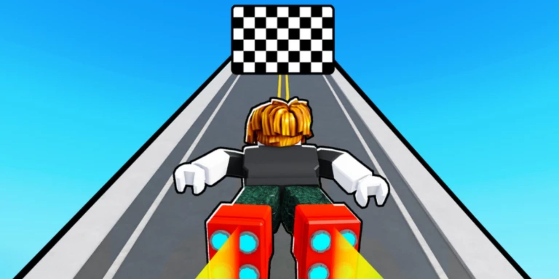 Personagem do simulador de corrida Flying Boot