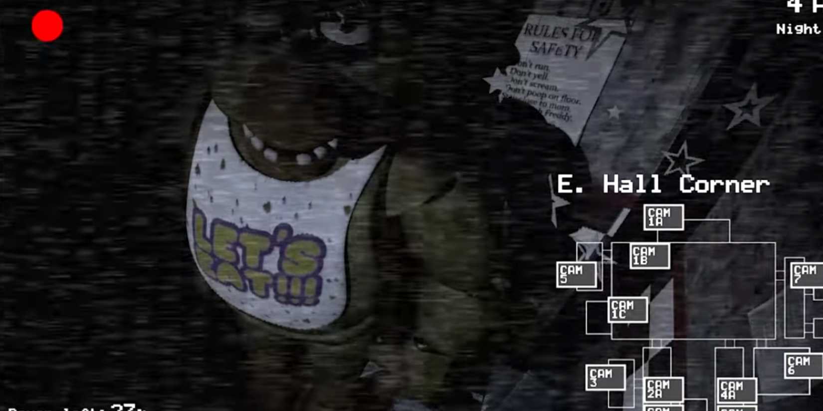 FNAF 2014 Chica on hall corner security camera