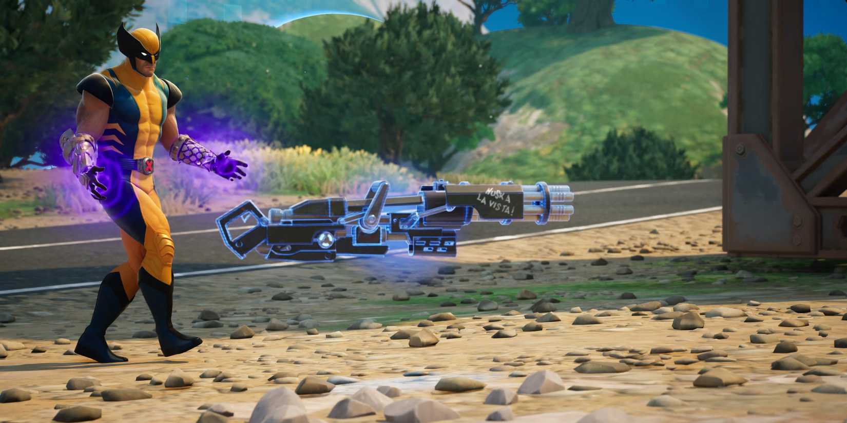 wolverine finds a rare minigun