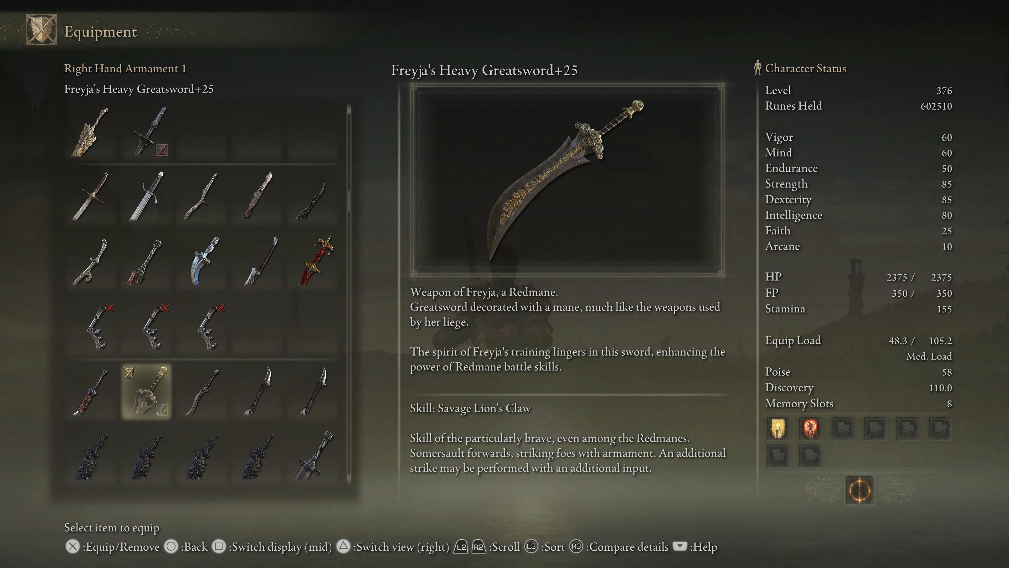 Freyja&rsquo;s Greatsword Build Guide In Elden Ring: Shadow Of The Erdtree