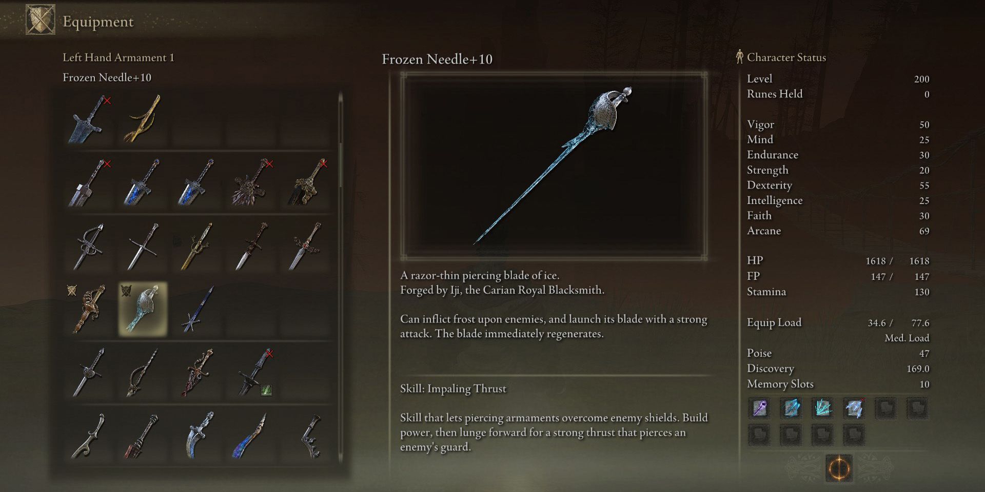 Best Thrusting Swords In Elden Ring
