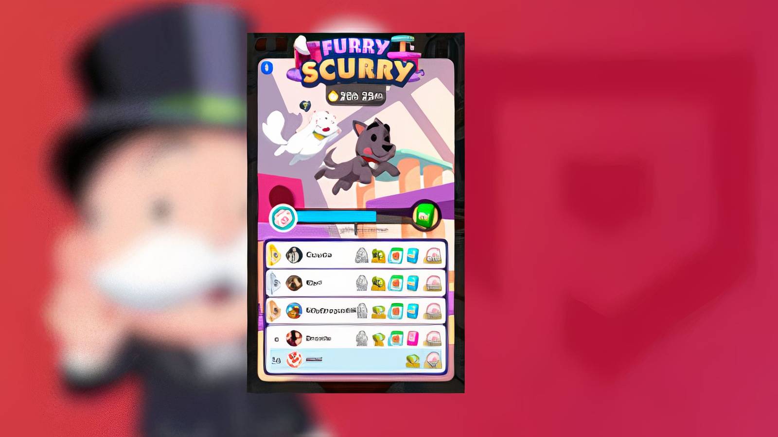 furry scurry monopoly go