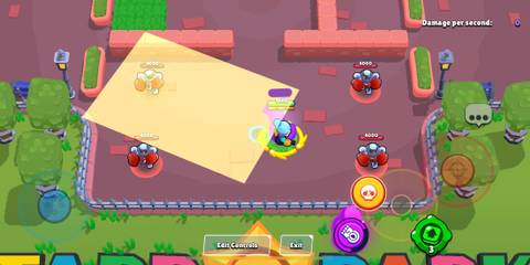 Gale aiming his hypercharged super in Brawl Stars