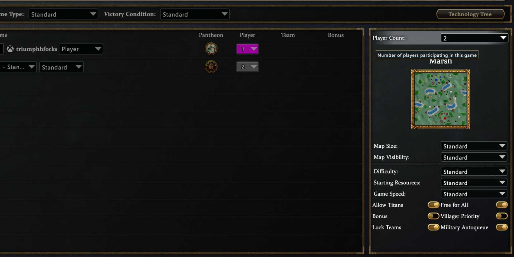 game preferences age of mythology retold