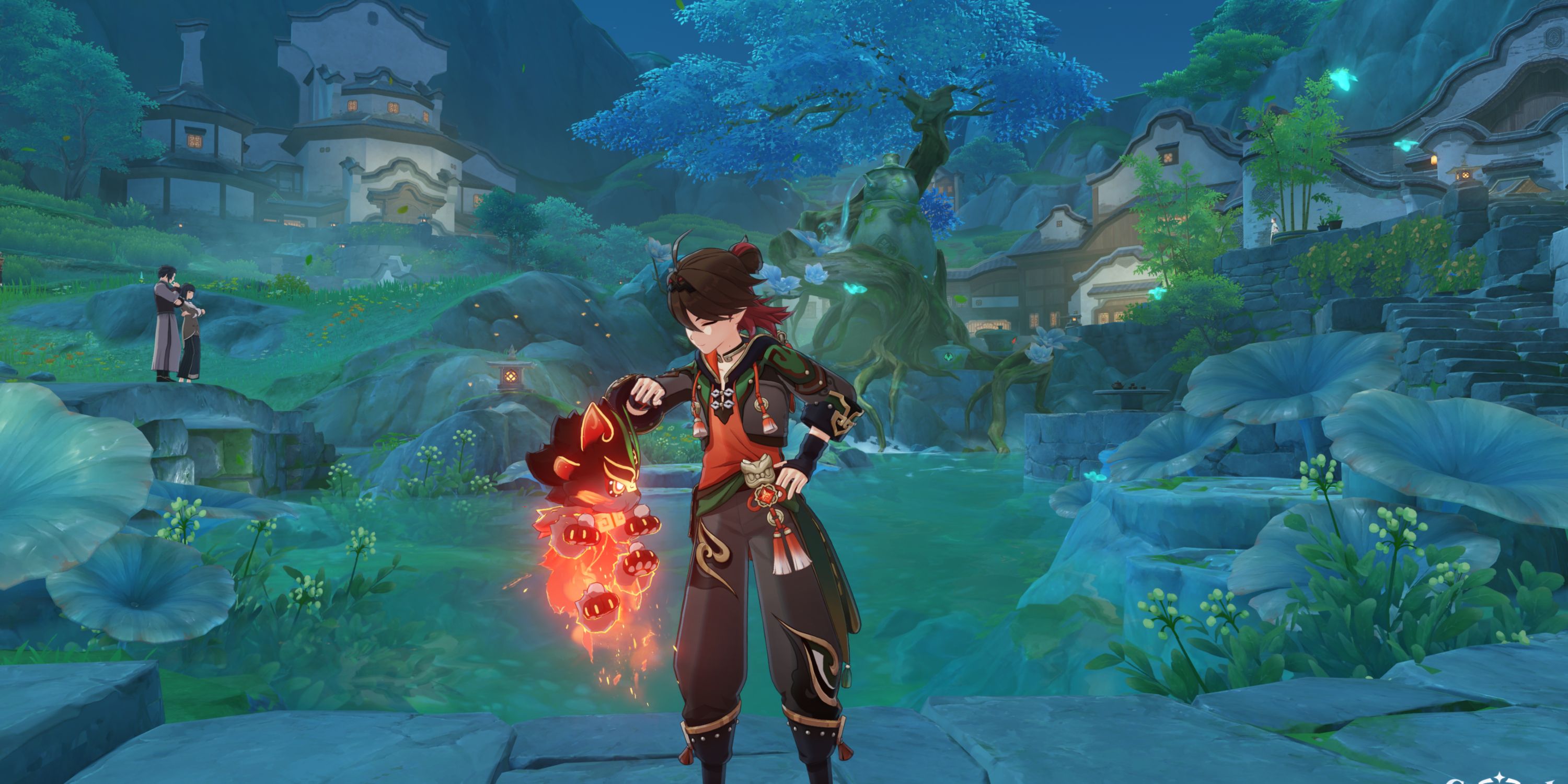 Playing and man Chai - Genshin Impact